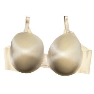 Soma Bra Vanishing Back Full Coverage Back Close Tan Sand Beige Size 42DD